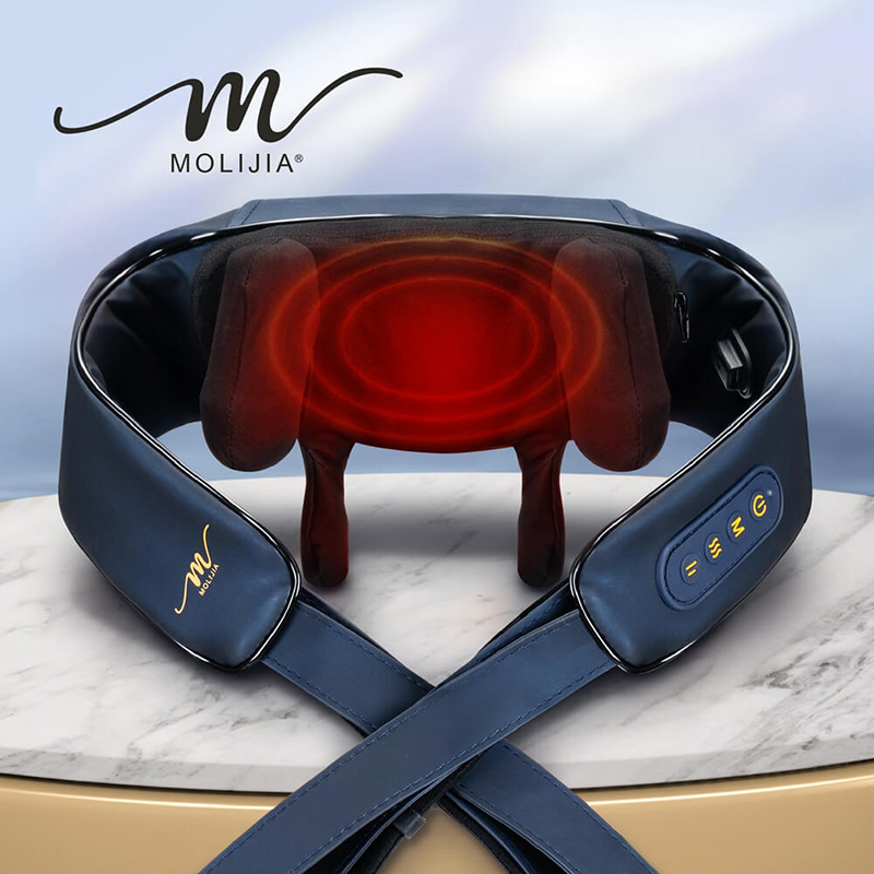 【MOLIJIA】M637 Wireless Hands-Free Rechargeable Shoulder and Neck Massager, , large