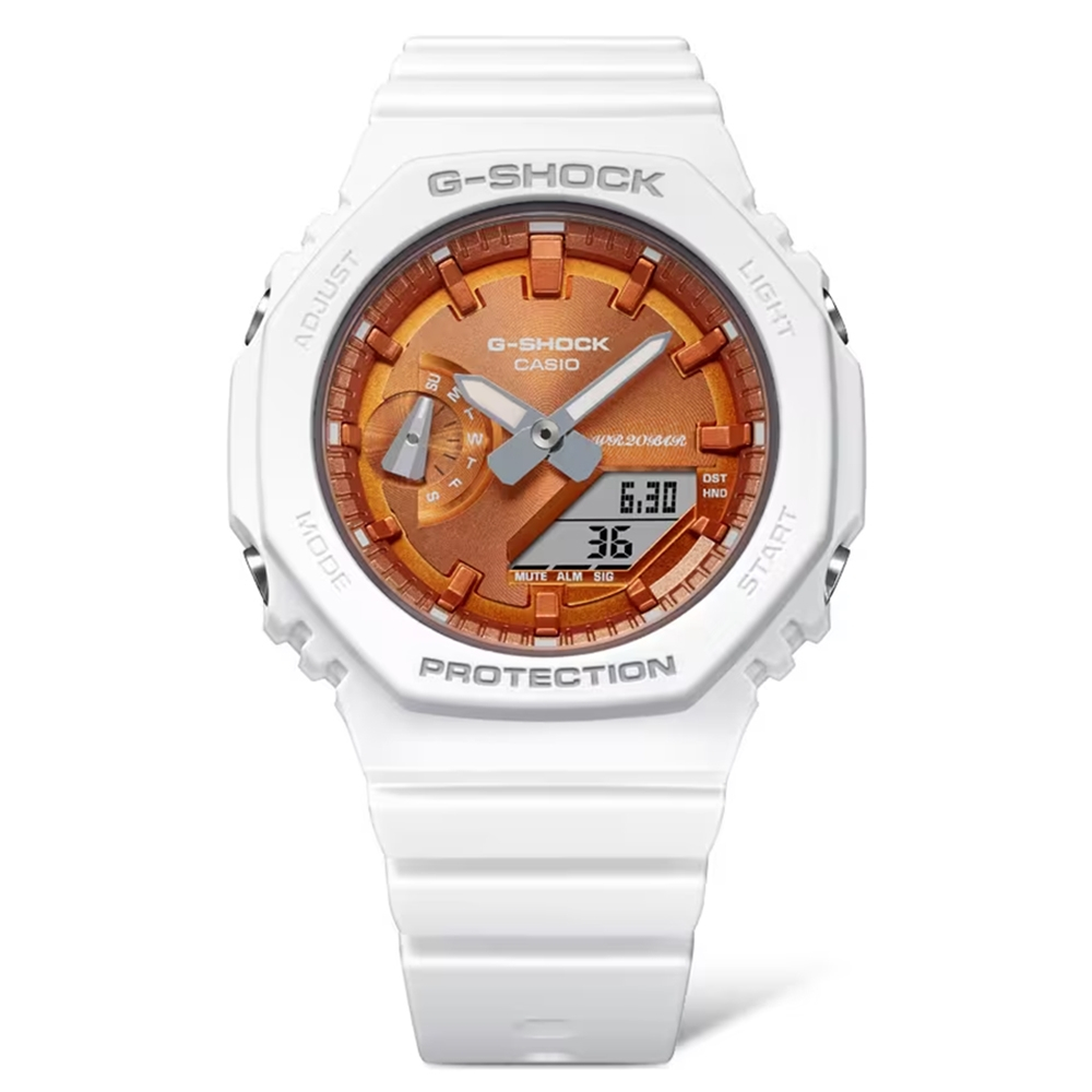 CASIO 卡西歐 G-SHOCK ITZY Lia 配戴款 八角 閃耀冬季手錶 GMA-S2100WS-7A, , large