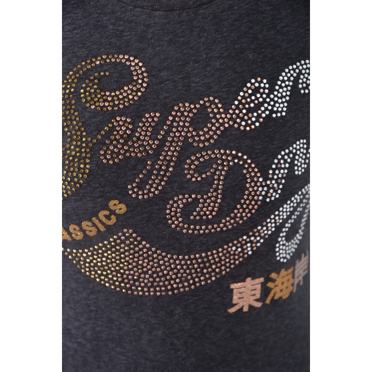(S) superdry棉質圖案灰色短袖上衣二手衣, , large