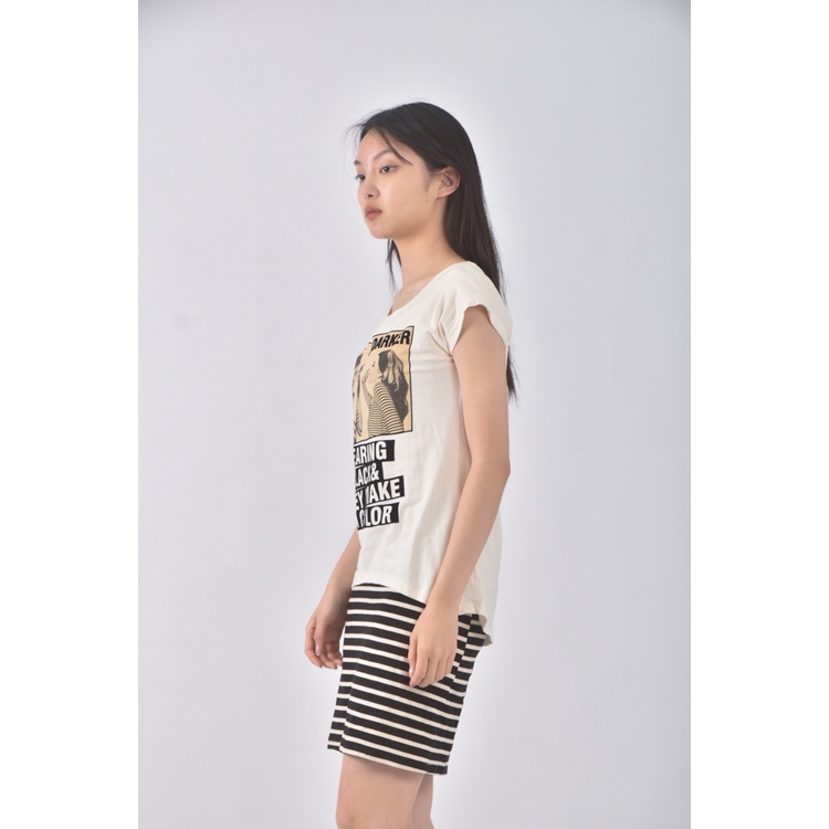 (S) 假兩件白色洋裝二手衣, , large