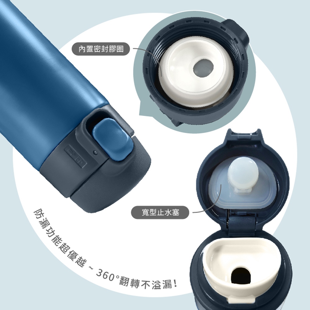 【FUJI-GRACE 日本富士雅麗】輕時尚316彈跳保溫瓶450ml(FJ-954), 漸層粉, large