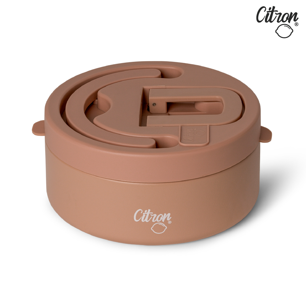 官方直營【Citron】三層食品保溫罐(大)_浪漫粉, , large