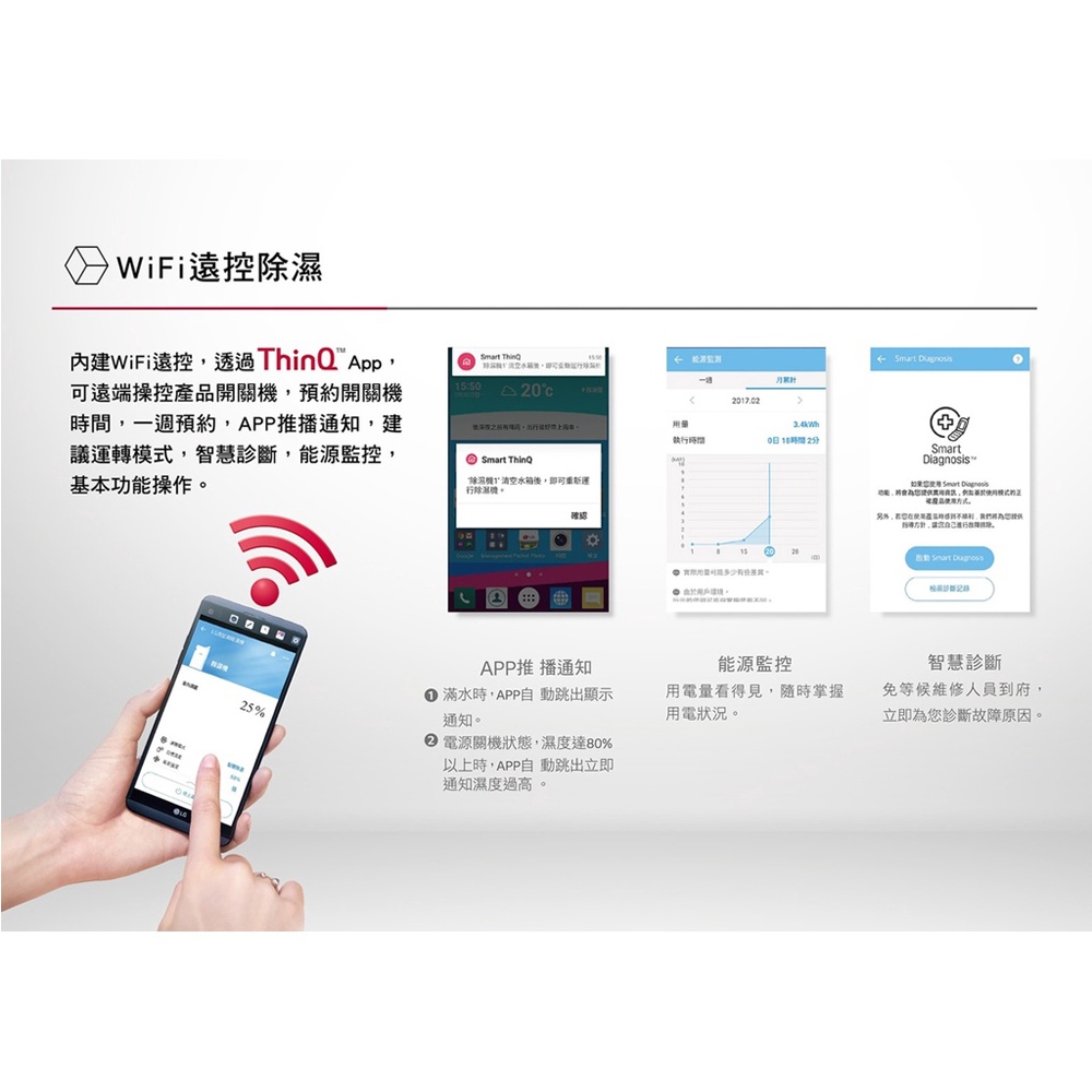 LG 樂金 MD171QSE0 UV抑菌 WiFi 17公升雙變頻除濕機 晶鑽銀, , large