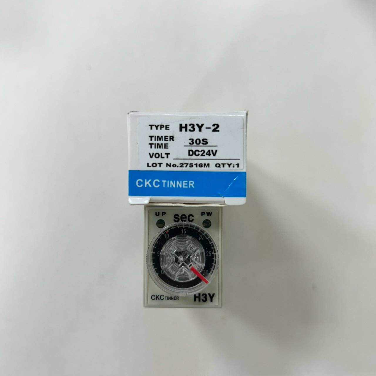Time relay, pin 8, 2 on, 2 off, DC 24V, -0, -30 seconds, , large