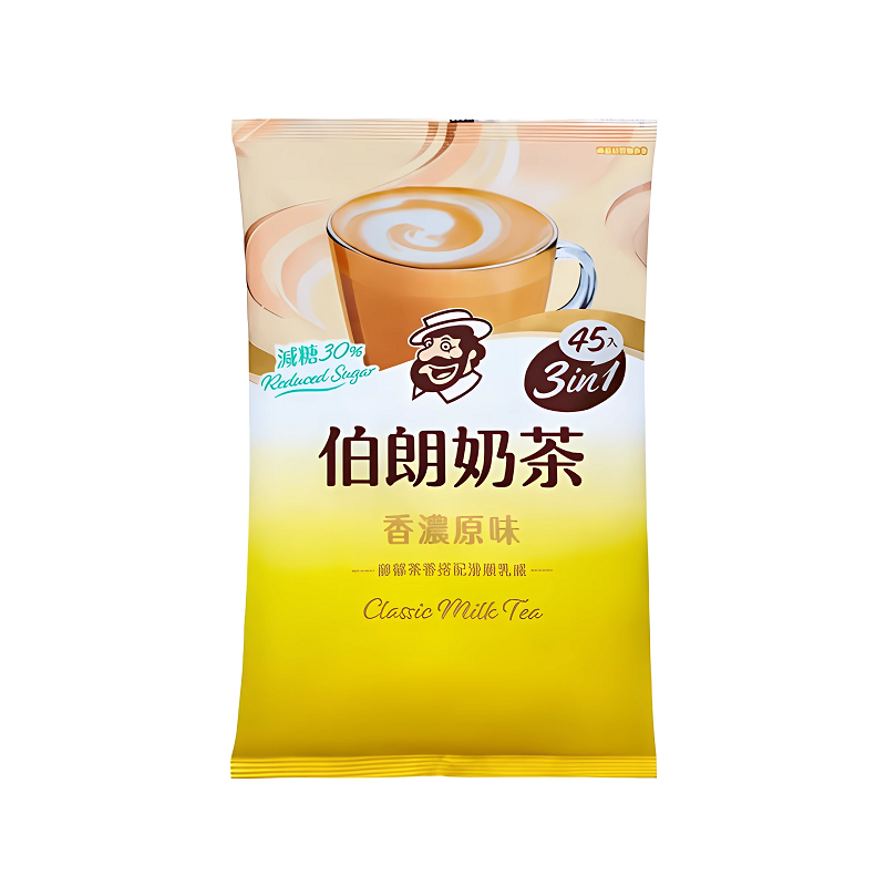 伯朗奶茶-減糖香濃原味三合一17gx45, , large