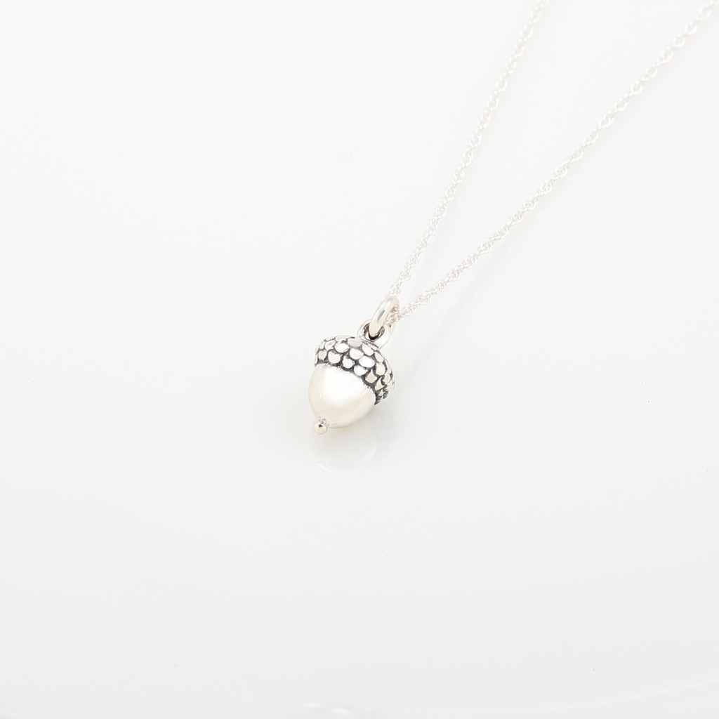 【Angel & Me】Large Forest Acorn s925 sterling silver necklace Christmas gift, , large