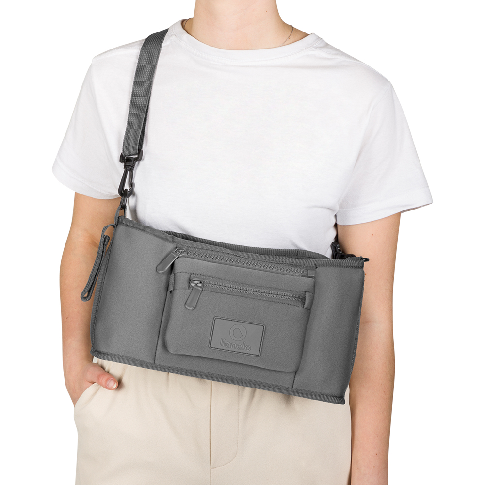 【Lionelo】  LITTLE CUBE Pram bag (Grey)　, , large