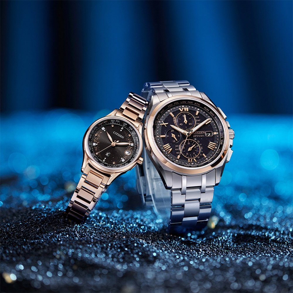 CITIZEN 星辰 電波時計30週年限定 鈦 光動能萬年曆電波手錶 AT8254-61E, , large