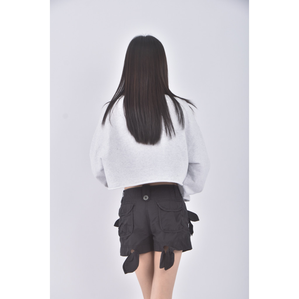 (XL) amoeba棉質黑色短褲二手衣, , large