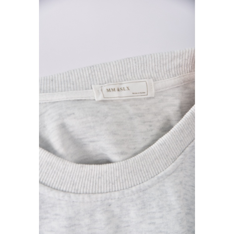 (F) mm slx韓牌狗狗灰色長袖上衣二手衣, , large