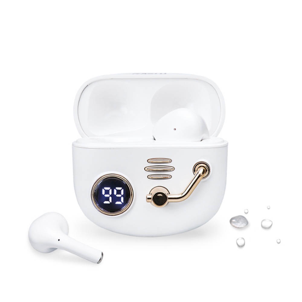 RASTO  RS47 舊時光電量顯示真無線藍牙5.3耳機 - IPX4防水，數字電量顯示，超長使用, , large