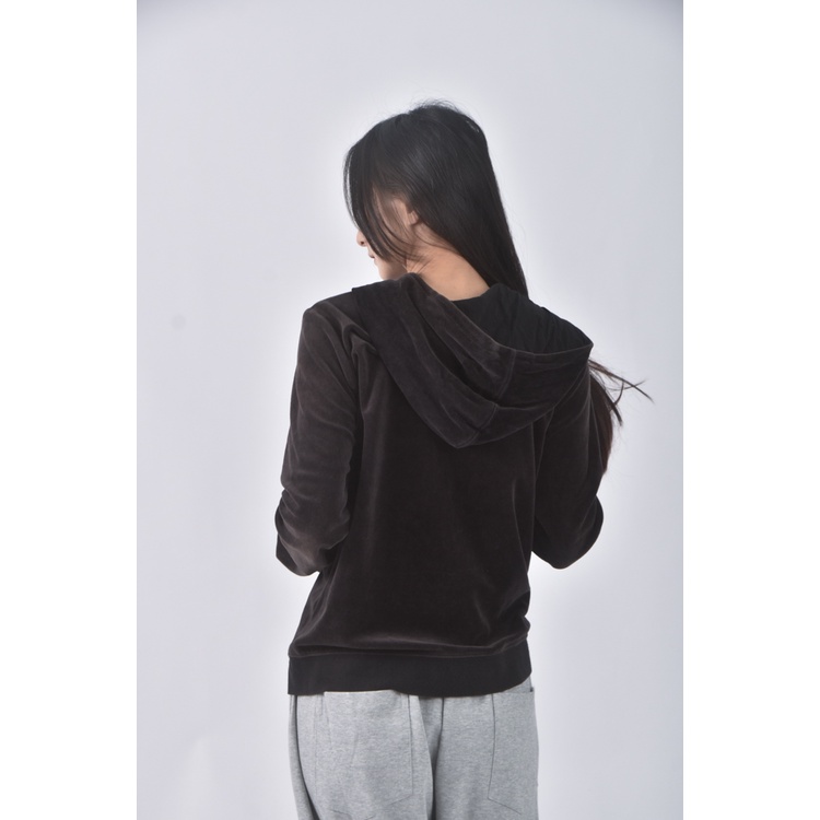 (S) net質感棉質連帽黑色外套二手衣, , large