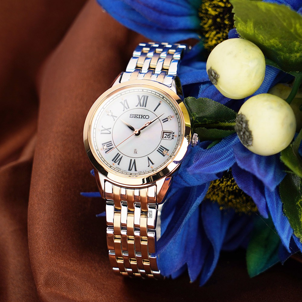 SEIKO 精工 LUKIA 太陽能真鑽女錶-33mm V147-0CR0KS(SUT396J1), , large