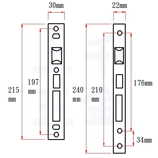 連體鎖 匣式鎖 加安牌 台灣製 門鎖 防火門鎖 N5L66K1 N5L66K1H 獨立暗閂 有分左右 卡巴鑰匙, , large