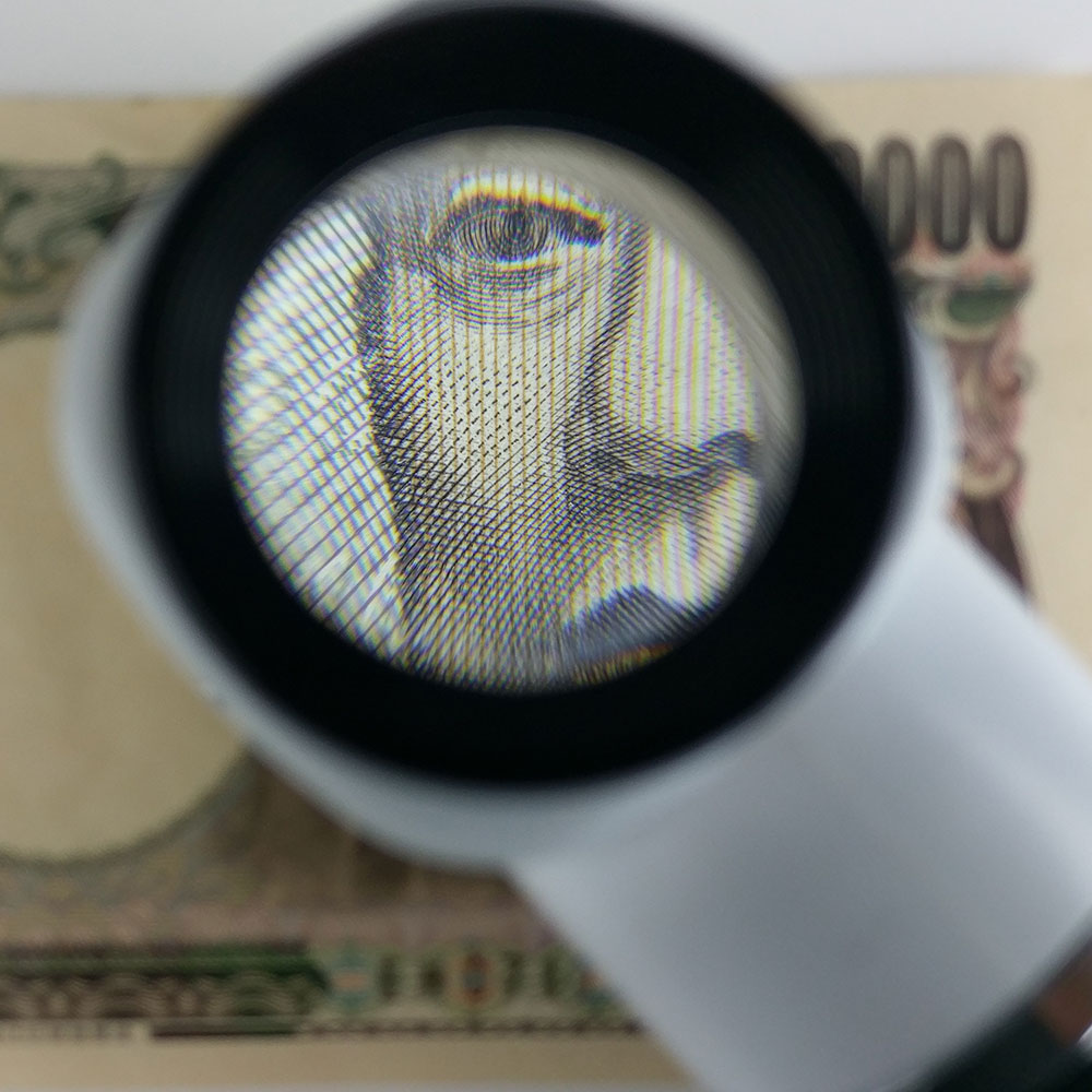 [日本 I.L.K.] 10x/36D/30mm 日本製LED工作用量測型立式放大鏡 M-100, , large