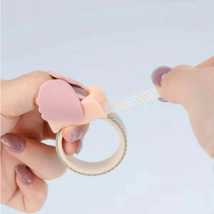 sun-star kiritoRING 小鳥造型 紙膠帶切割器 撕膠帶 迷你膠台 夾式膠台 (多色)*黃綠色, , large