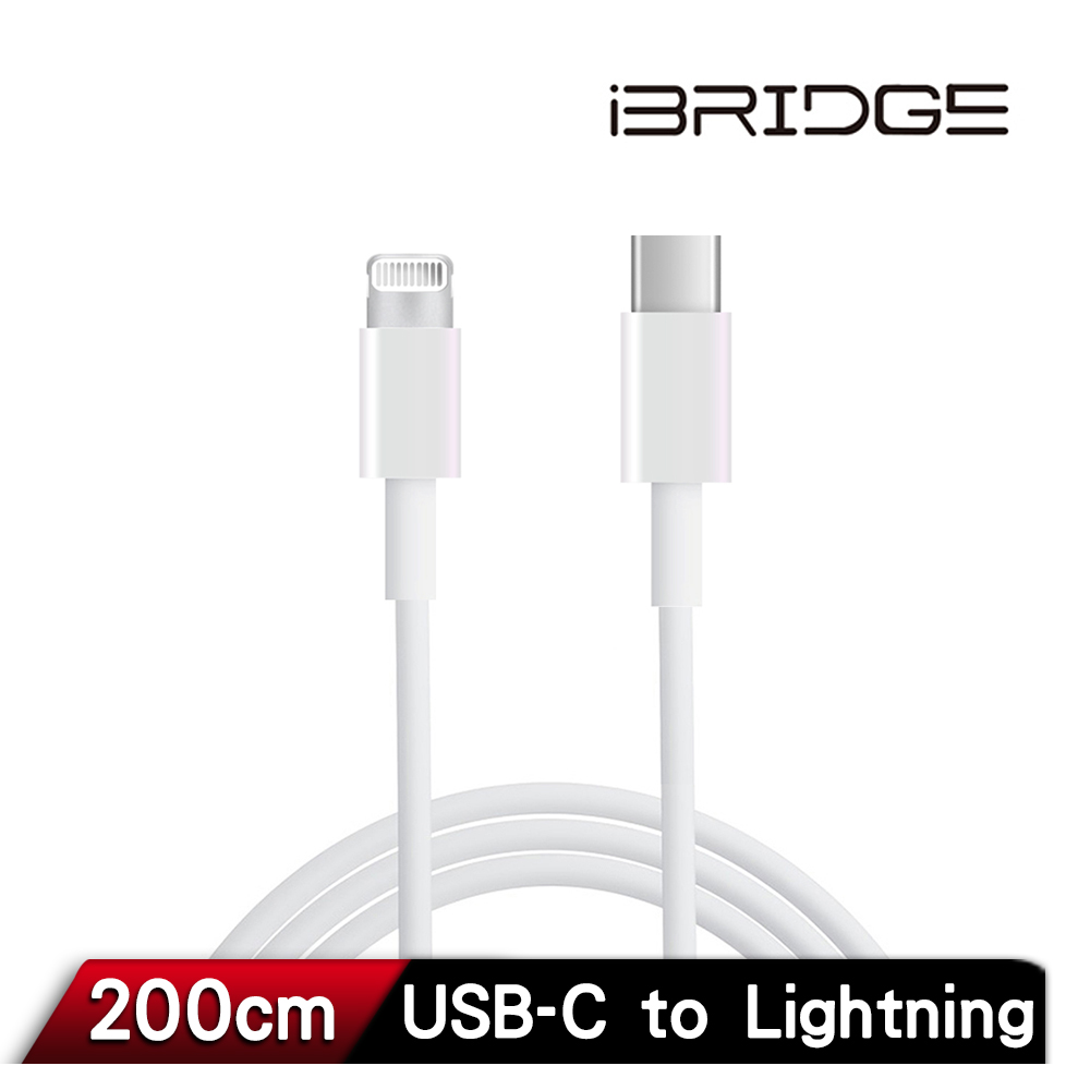 iBRIDGE Type-C to Lightning 2M charging cable, , large