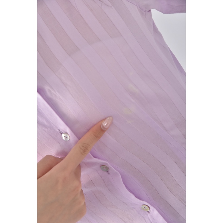 (S) naracamicie修身紫色襯衫上衣二手衣, , large