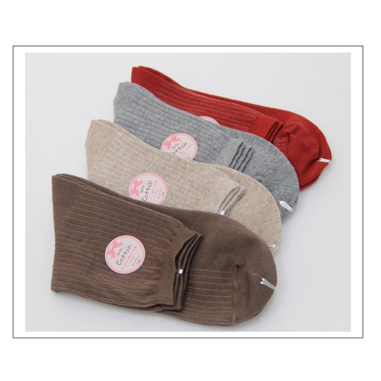 【D&G】直條暗紋3/4女襪<紅磚>D385 襪子 短襪, , large