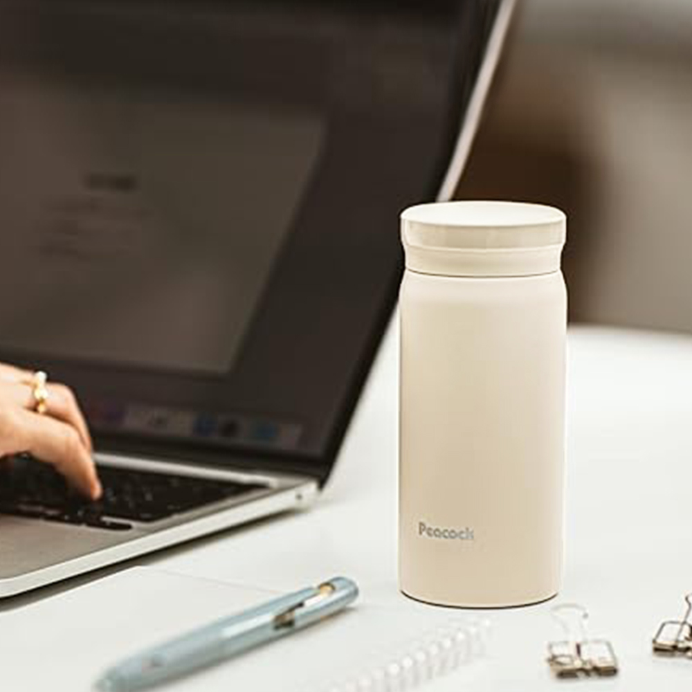 【日本孔雀Peacock】小資族 超輕量隨身不鏽鋼保冷保溫杯200ML(迷你杯)-深藍, , large