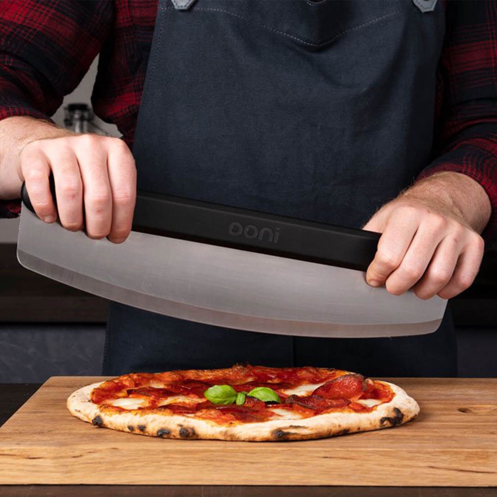[OONI戶外窯烤爐]不鏽鋼披薩刀(半月形搖刀) Pizza Cutter Rocker Blade 切刀 刀具 烹飪工具 輪刀 pizza切刀