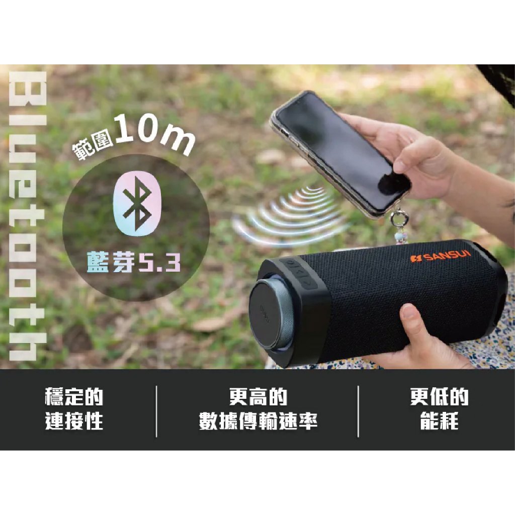 Portable Bluetooth Speaker with RGB Lights, , large