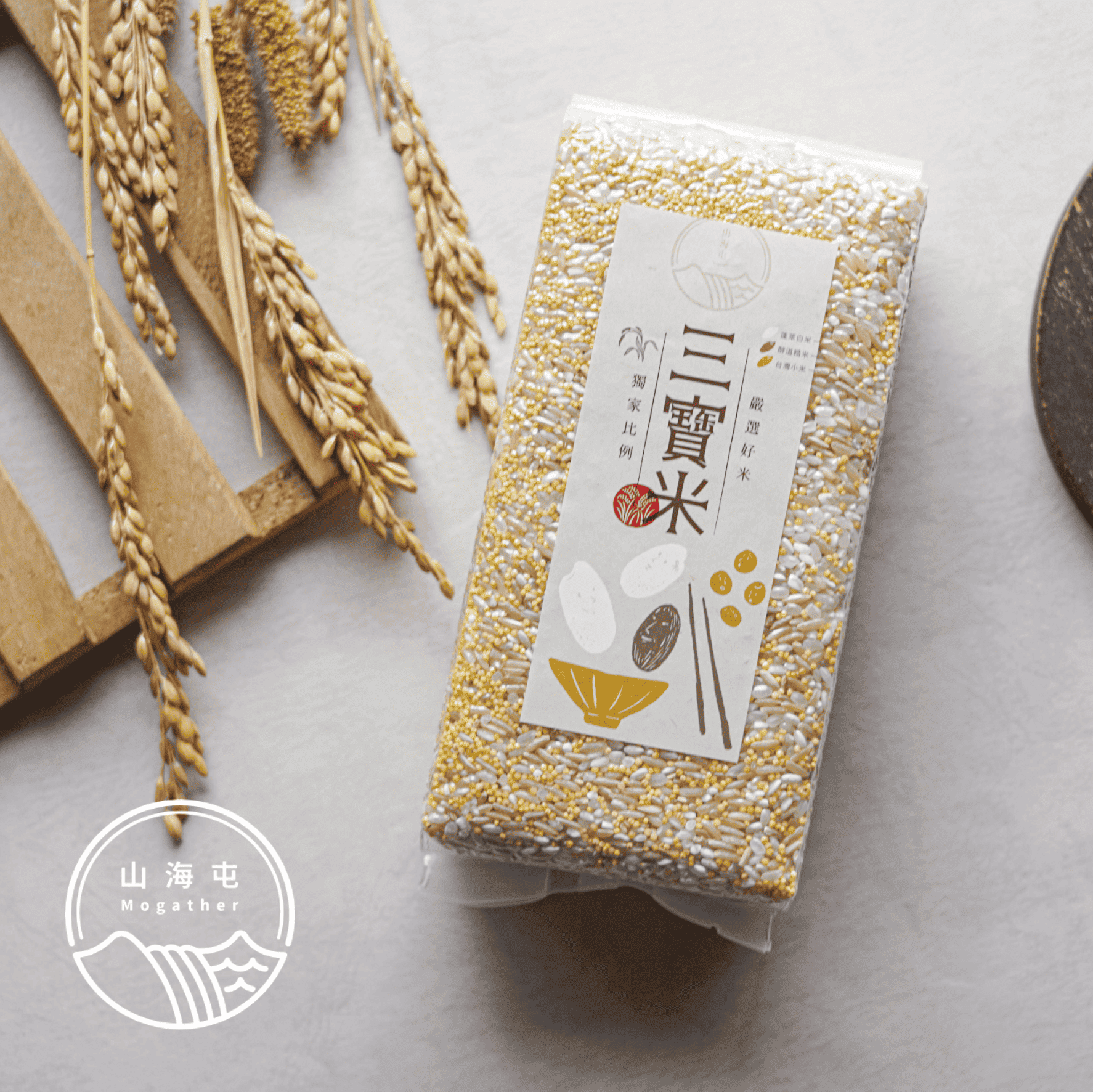 Premium Three-Grain Rice, , large