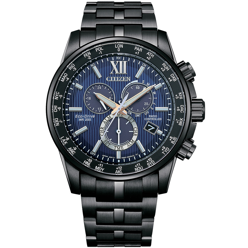 CITIZEN 星辰 韋禮安廣告款 亞洲限定 光動能全球電波計時手錶 CB5885-85L, , large