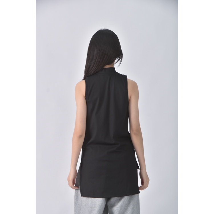 (S) adidas質感無袖黑色上衣二手衣, , large