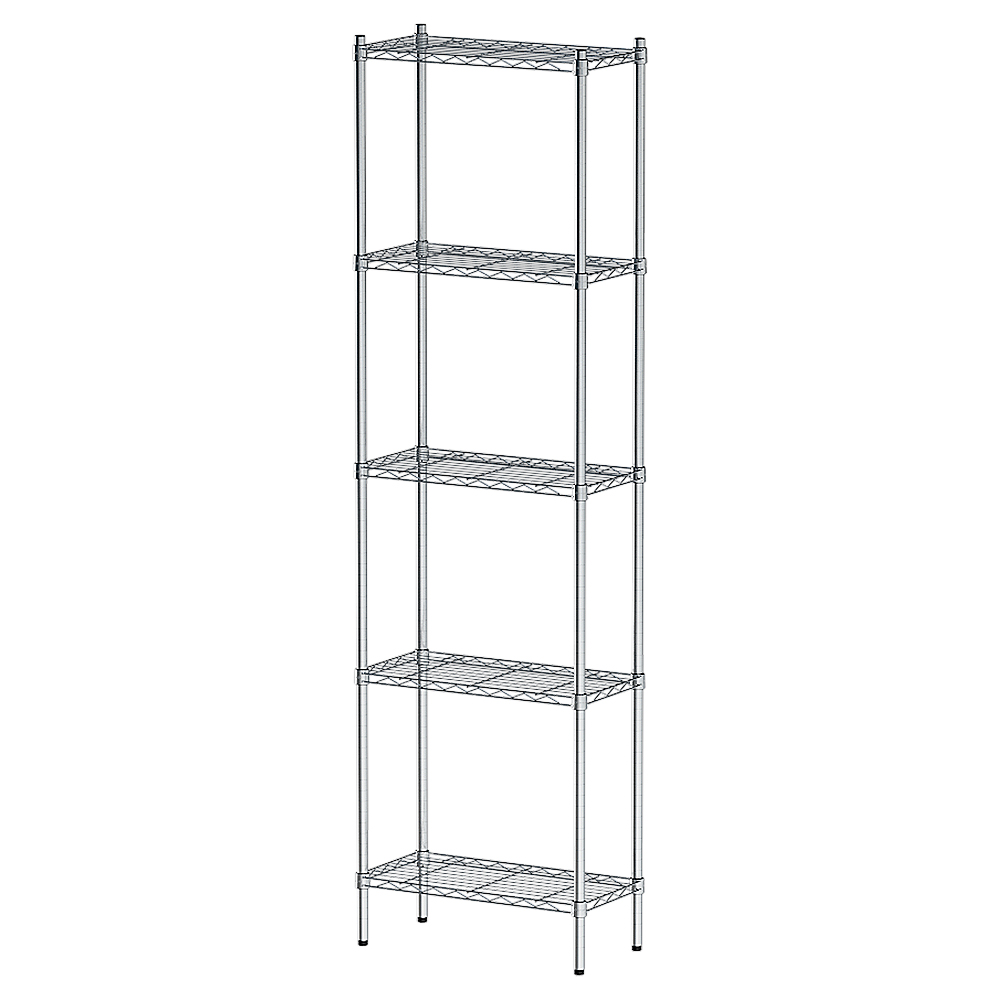 【Y HOUSE】60x30x210cm Lightweight Five-layer Iron Rack Iron Rack Shelf-Electroplating, , large