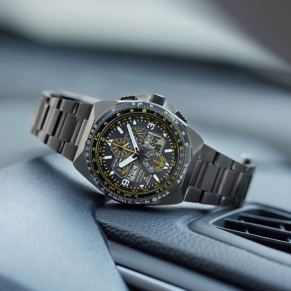 CITIZEN 星辰 Promaster 藍天使 黑鷹 限量航空光動能電波錶 JY8127-59E, , large