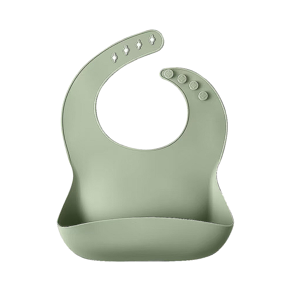 【芽比兔】立體矽膠寬口圍兜, , large