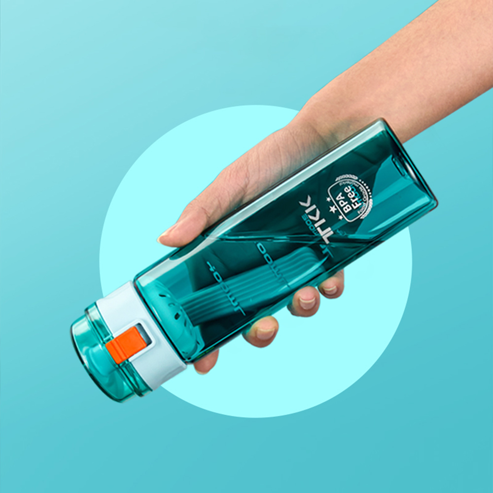 【TKK】美國進口Tritan辛格系列 手提式 運動水壺550ML(直飲口設計)-鑽石黑, , large