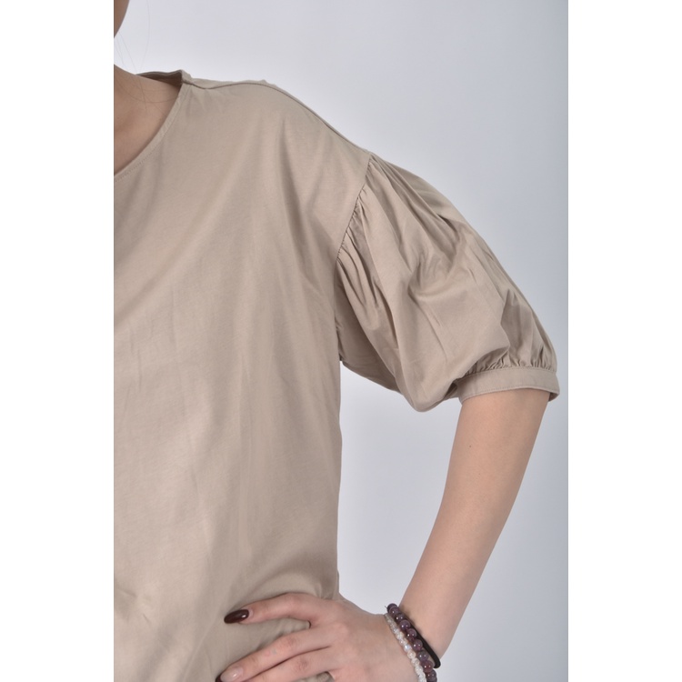 (S) uniqlo質感棉質純棉杏色長袖上衣二手衣, , large