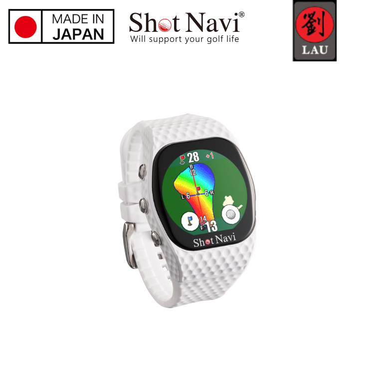 【日本製】Shot Navi INFINITY Touch 高爾夫GPS定位手錶(白), , large