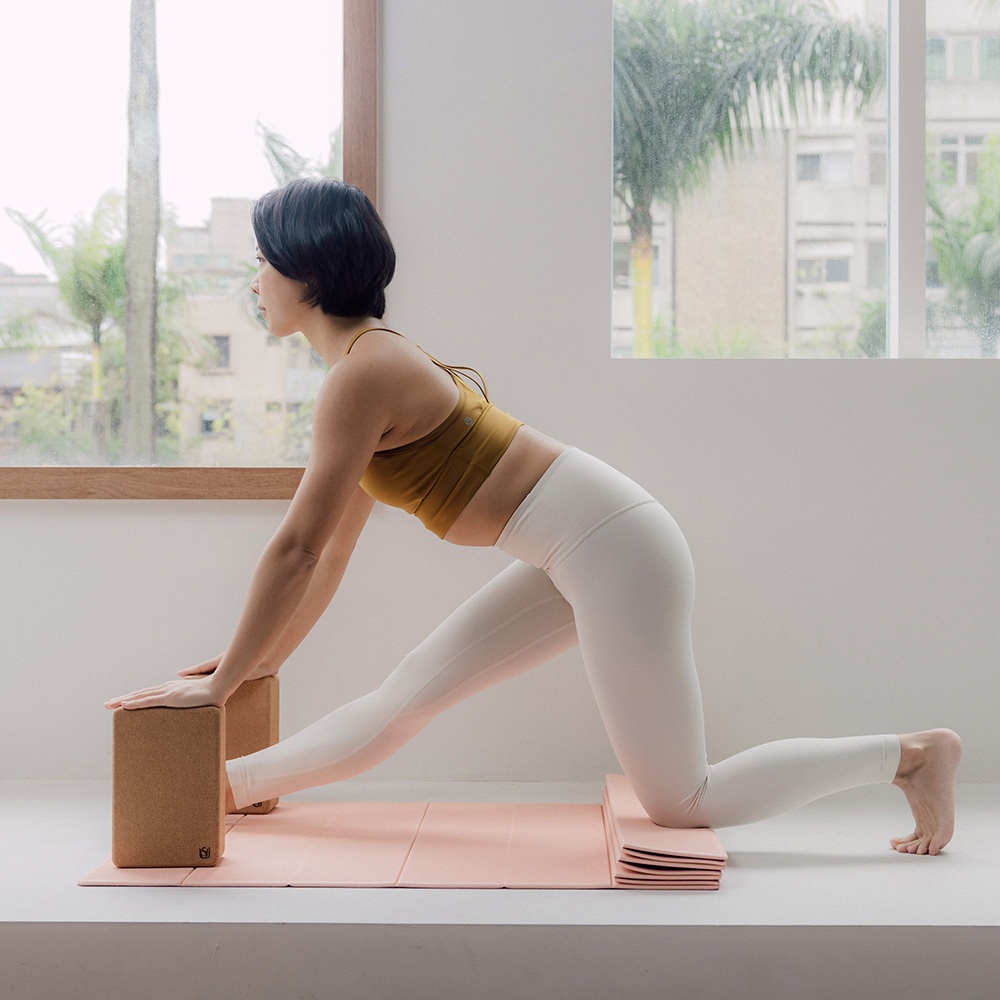 USHaS 丨TravelLite Yoga Mat 6mm, 亮彩藍黃, large