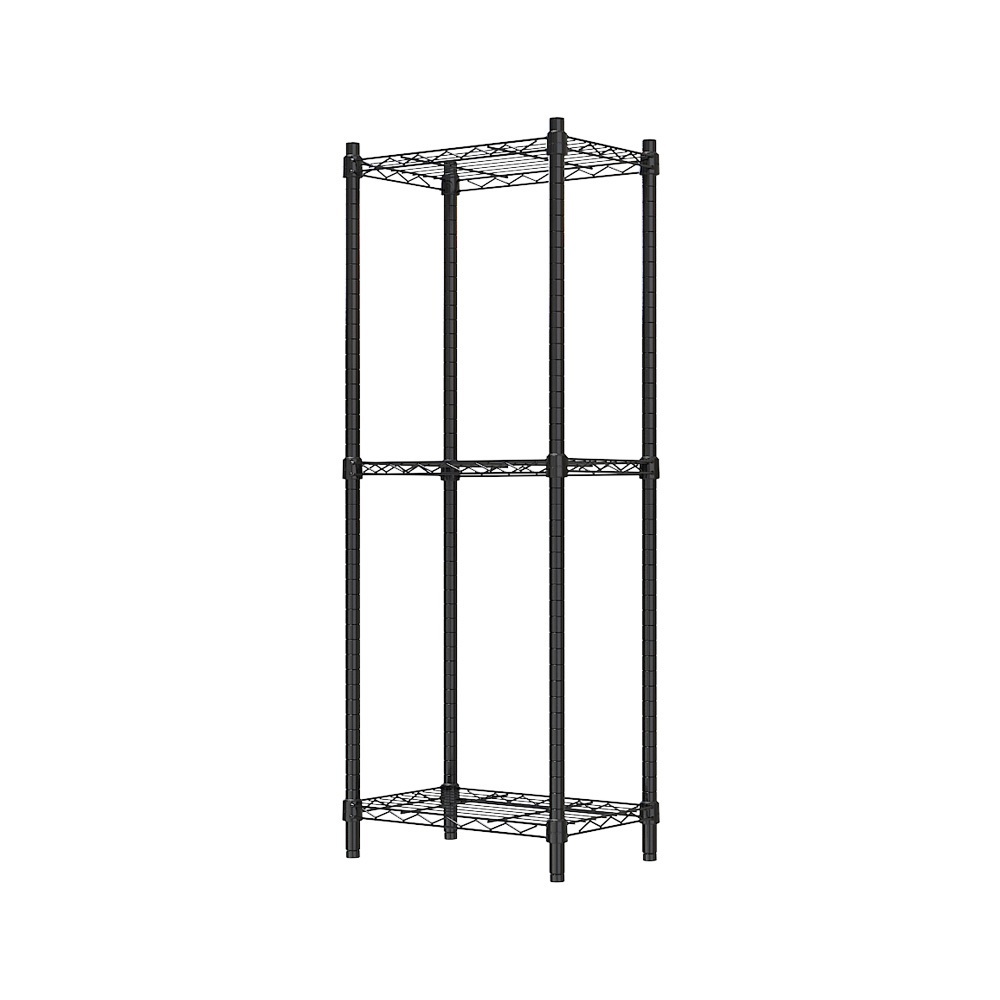 【Y HOUSE】45x30x120cm Lightweight Three-layer Iron Rack Iron Rack - Painted Black