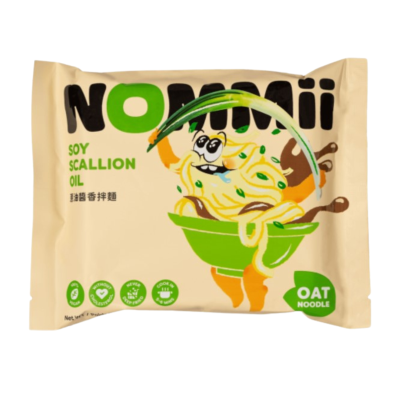 【老鍋米粉】 Nommii快煮美味燕麥拌麵 葱油醬香拌麵116g 超Q彈燕麥麵 乾拌麵 高蛋白 非油炸 零膽固醇, , large