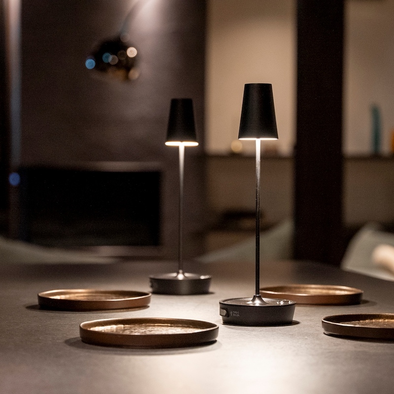 【可易家電】日本MoriMori LED T-Light ALTO 金屬復古氛圍燈-黑色 FTL-23AL-BK, , large