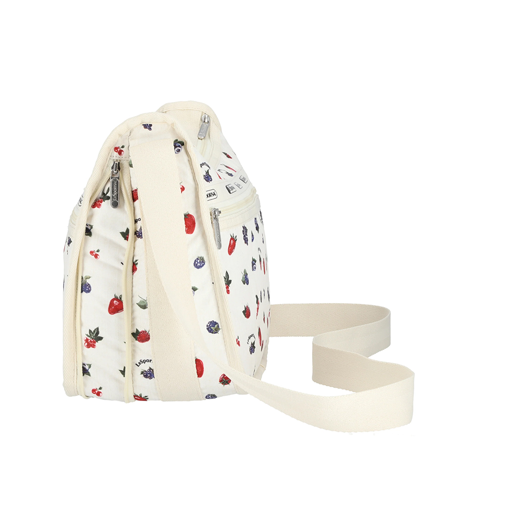 Lesportsac Deluxe Everyday Bag 經典奢華斜背包 側背包 通勤旅行包 女包 男包(奶油莓果), , large