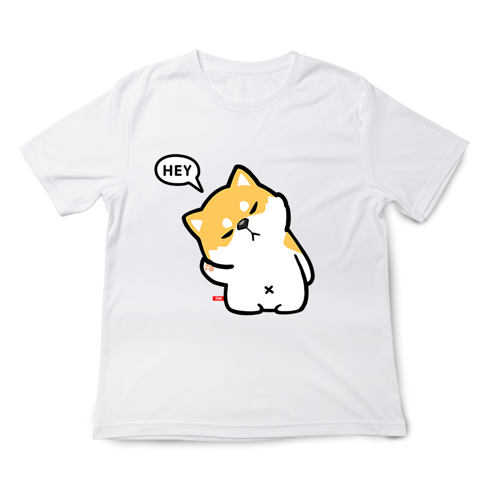 JZ TEE Shiba Inu & Cat-HEY Graphic Tee, , large