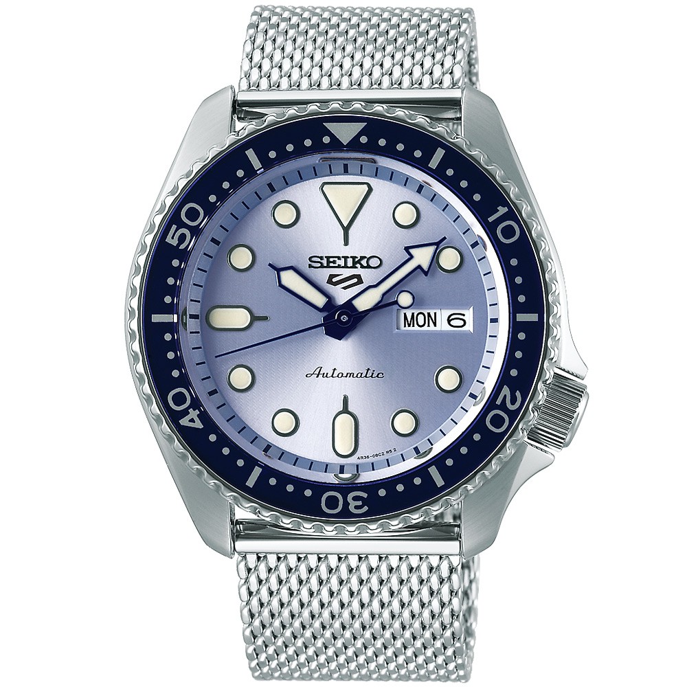 SEIKO 精工 5 Sports 系列米蘭帶機械錶 4R36-08Z0B(SRPE77K1), , large