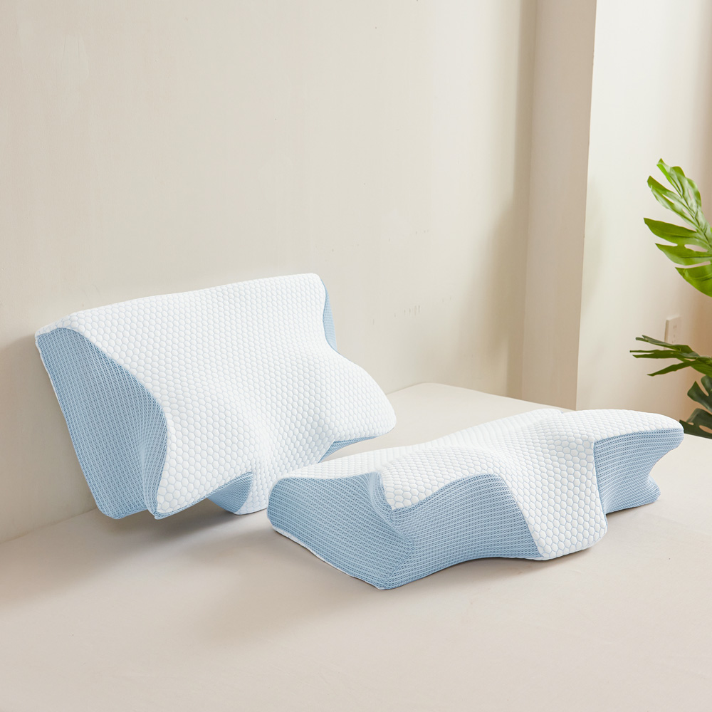 Ultra-Cooling COOL Pressure-Relief Shoulder & Neck Memory Foam Pillow – Butterfly Shape, , large