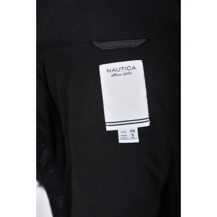 (S) nautica質感無袖黑色綁帶外套二手衣, , large
