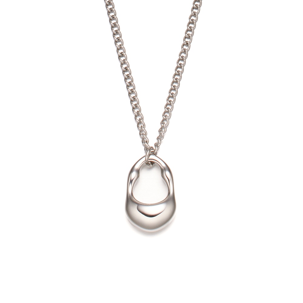 ULOO Glimmer 弧光意境項鍊-銀色 UN4002620, , large