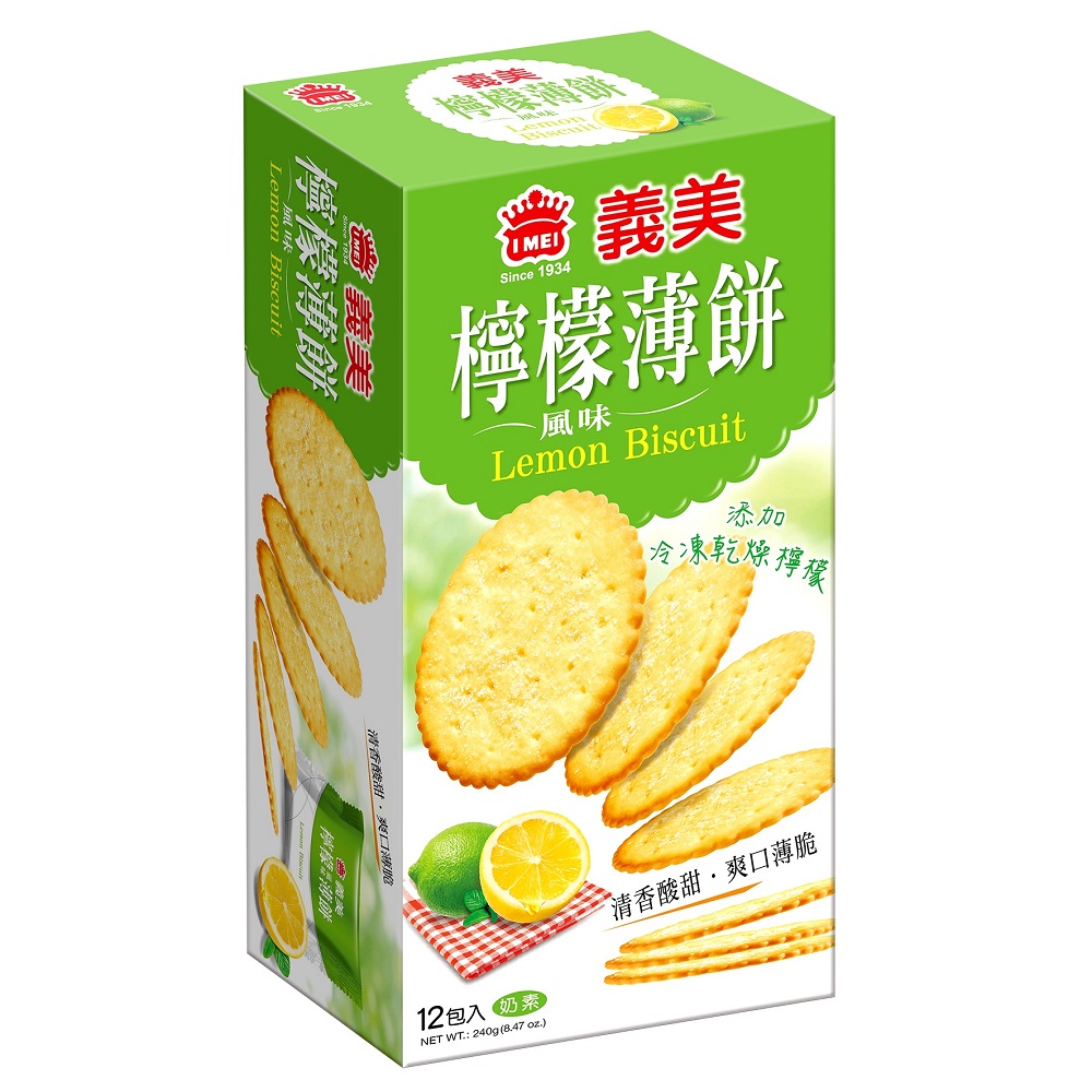 義美檸檬風味薄餅240g, , large