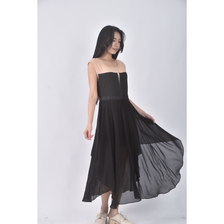 (S) mazuma質感無袖黑色洋裝二手衣, , large