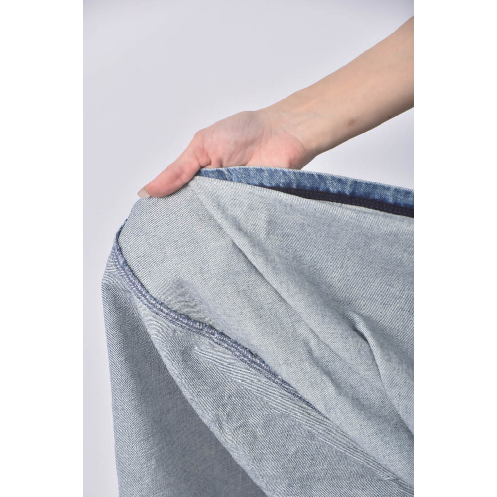 (3XL) massimo dutti高腰丹寧牛仔棉質純棉寬鬆藍色長褲二手衣, , large