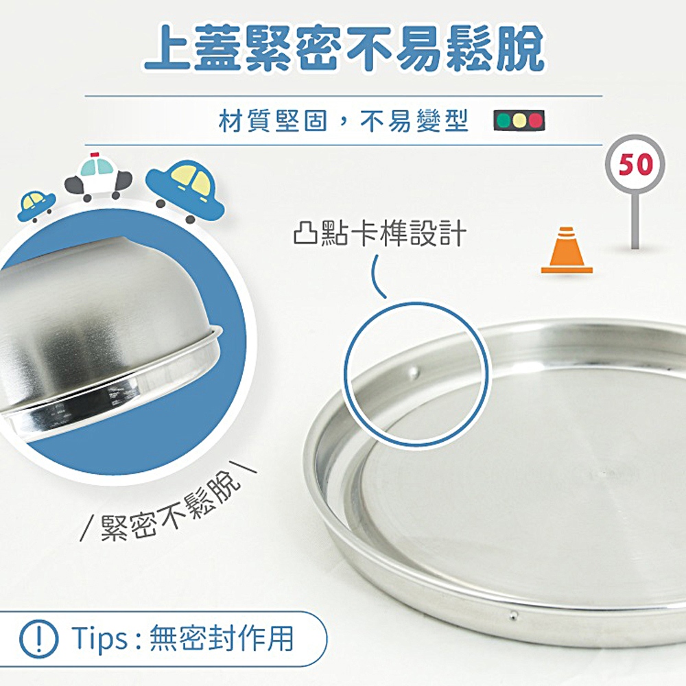 【KOM】台灣製316不鏽鋼兒童隔熱碗/附湯匙(幼兒園指定不鏽鋼兒童碗), , large