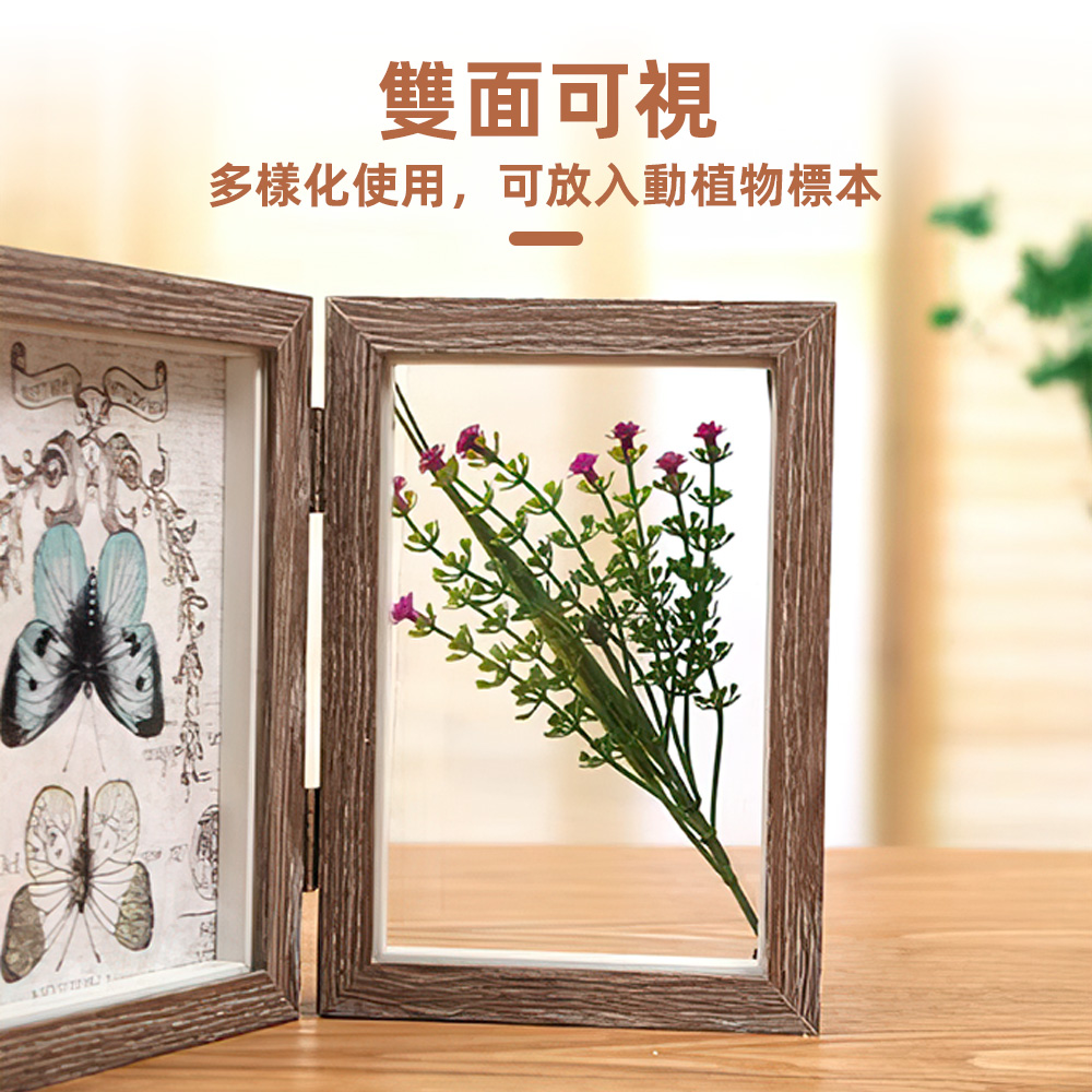 【上手家居】三折相框 6吋 6吋藍色(透明相框/展示框/木質相框/多格相框/玻璃相框), , large